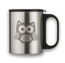 Caneca Inox com Tampa - 180ml - CN13