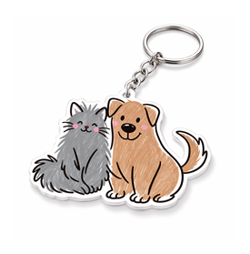 Chaveiro em Acrílico Cristal - 2mm - Digital - CH53