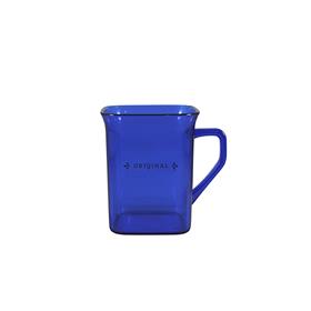 Caneca Plástica Quadrada Cristal 250ml - CN83