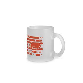 Caneca Redonda em Vidro Fosco - CN132