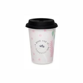 Copo de Cerâmica para Chá com tampa  - 200ml - CO208