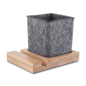 Porta Caneta em Feltro e Bambu - PCL13 AI