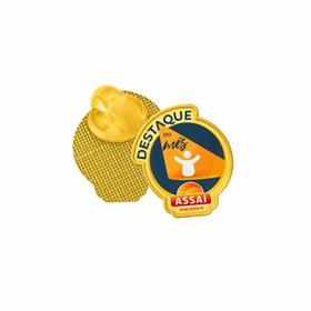 Pin em Metal com etiqueta resinada - formato Especial - PI37