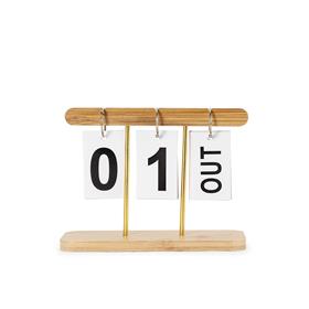Calendário de Mesa em Bambu - AC9