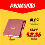 Bloco de Anotações Ecológico com Autoadesivos e Caneta - BL87 AI PROMO
