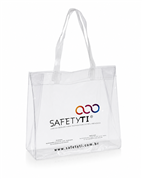 Sacola em PVC com Alça de Ombro - 36x33x11cm - SA240 VD