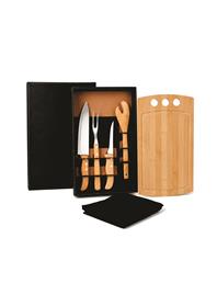 Kit Churrasco em Bambu com Avental - 6 Peças - KC98 SM