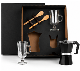 Kit para café com Cafeteira Italiana - 5 Peças - KA30 SM