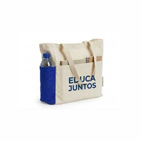 Ecobag em Algodão Cru com Bolso Lateral - EC91
