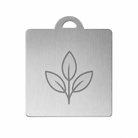 Chaveiro Chapinha Metal Quadrado - CH212