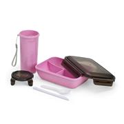 Kit Copo e Marmita Fibra de Bambu - LN40